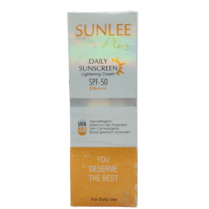 SUNLEE PLUS SPF-50 SUNSCREEN